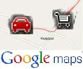 Mapa pojazdów i zamówień przesyłanych przez operatorów w terenie